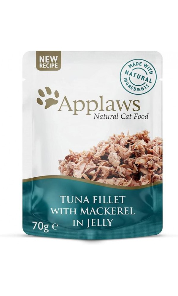 Applaws kassi einekotike tuunikalafilee/makrell želees 70g