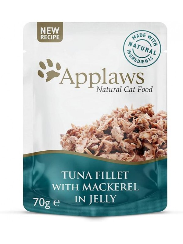 Applaws kassi einekotike tuunikalafilee/makrell želees 70g