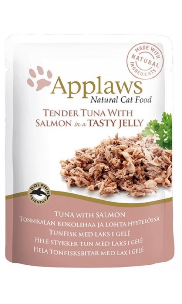 Applaws kassi einekotike tuunikalafilee/lõhe želees 70g