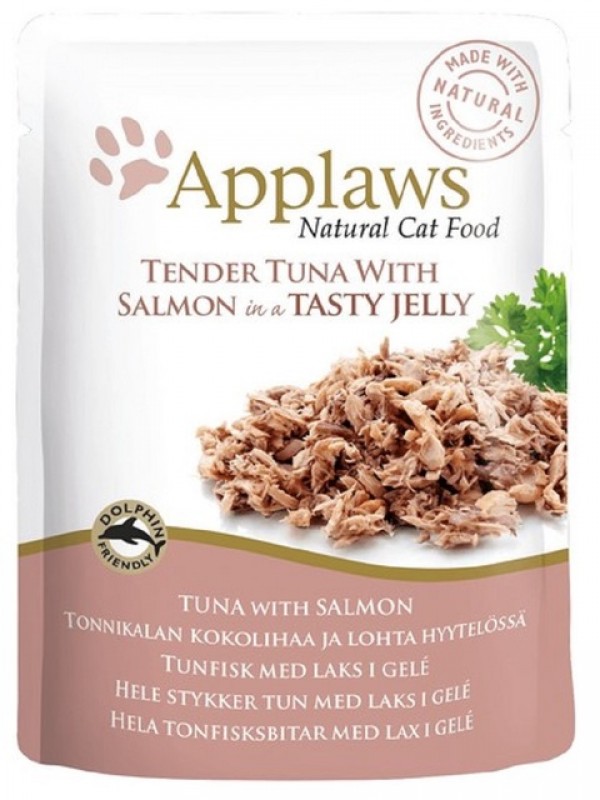 Applaws kassi einekotike tuunikalafilee/lõhe želees 70g