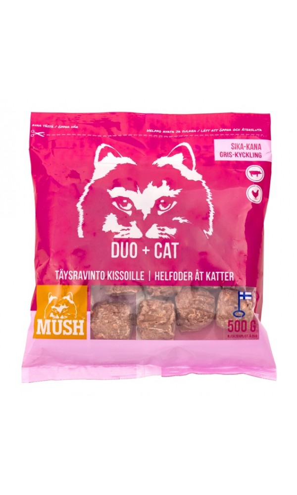 Mush duo+ kassi täissööt siga/kana 500g