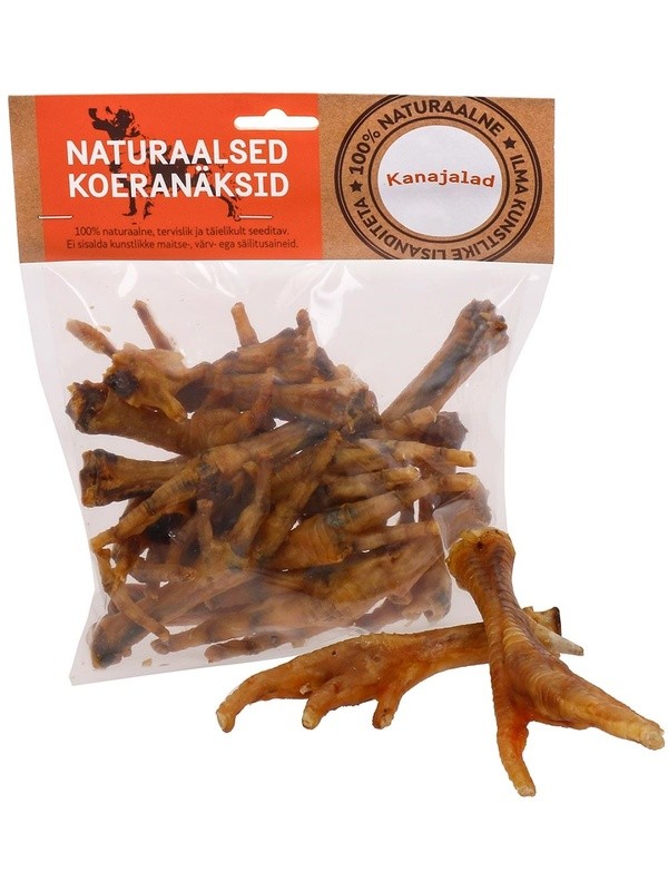 Naturaalne koera maius kanajalad 200g
