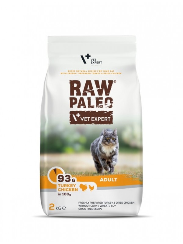 Raw paleo kassi täissööt kalkun/kana 2kg Raw paleo kassi täissööt kalkun/kana 2kg
