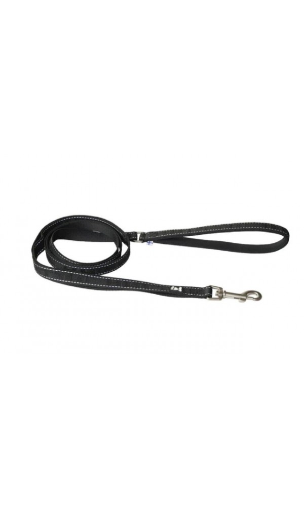 Hurtta eco jalutusrihm casual helkiv 180cm x 20mm must