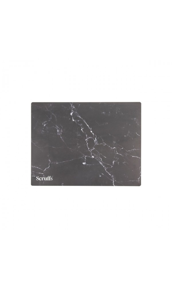Scruffs kausside alusmatt 40x30cm must marmor
