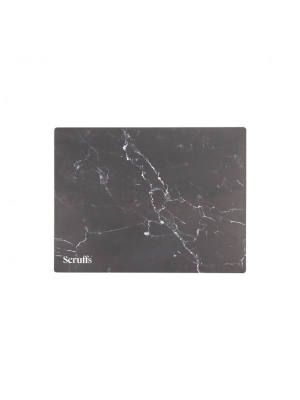 Scruffs kausside alusmatt 40x30cm must marmor