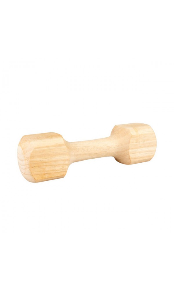 Duvoplus koera treeningmänguasi dumbbell puidust hantel l pruun #
