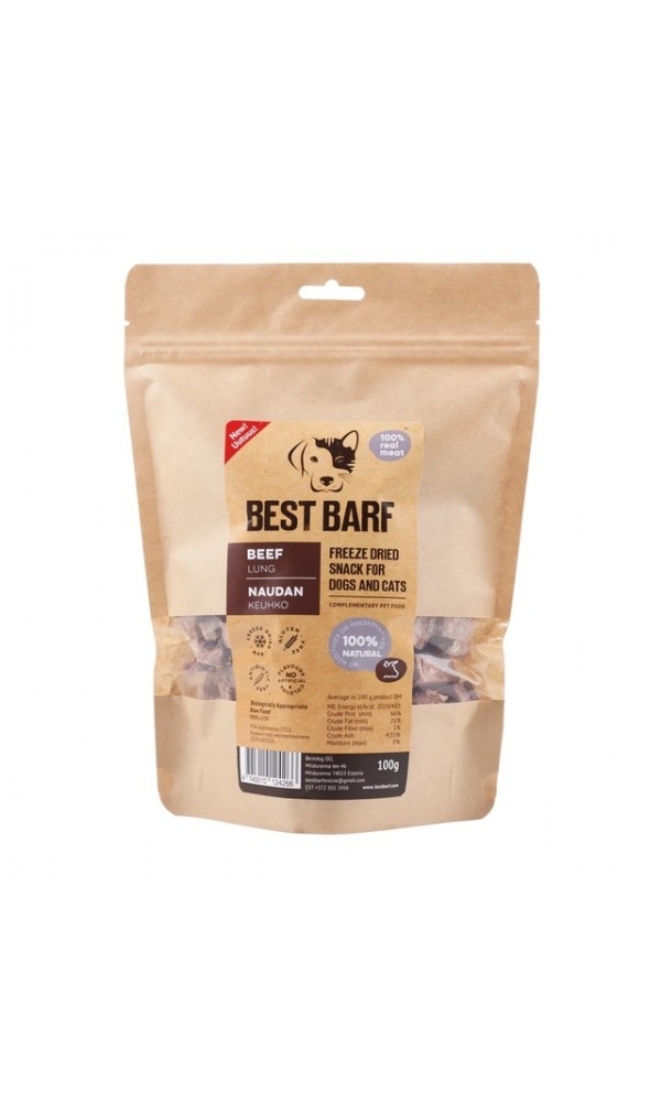 Best barf külmkuivatatud maius veisekops 100g
