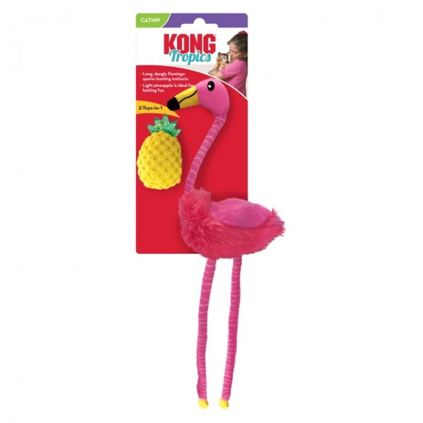 Kong kassi mänguasi tropics flamingo 2in1