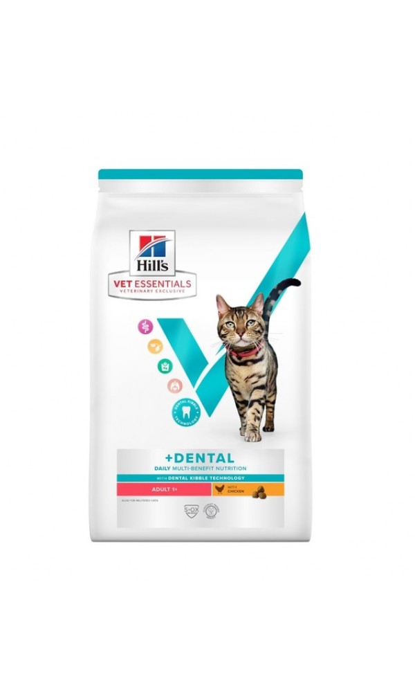 Hills ve kassi täissööt mb adult+ dental kana 1,5kg