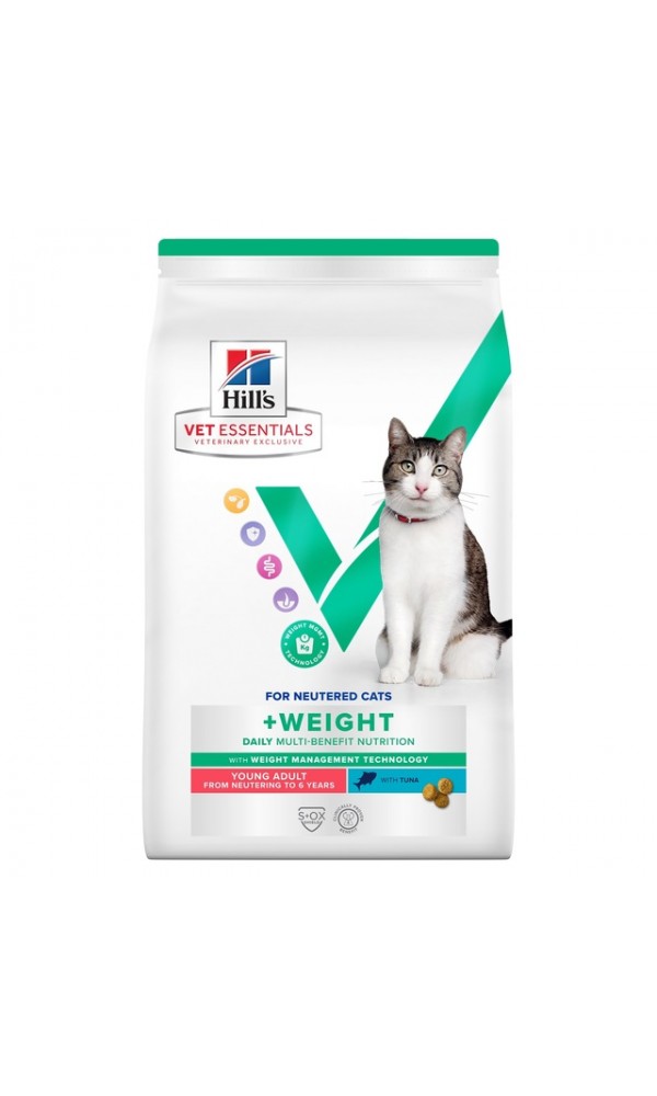Hills ve kassi täissööt mb young adult+weight tuunikala 1,5kg