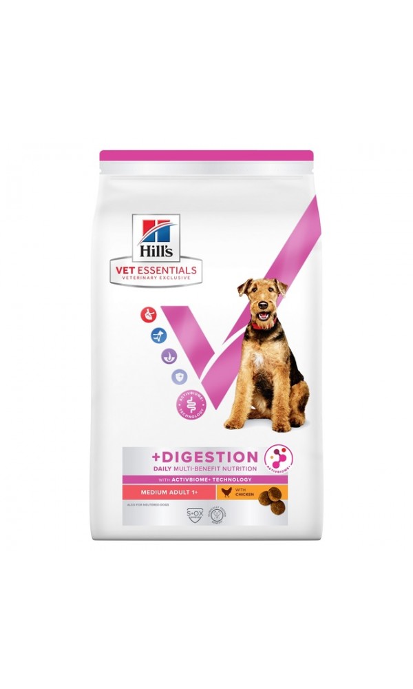 Hills ve koera täissööt mb medium+digestion kana 2kg