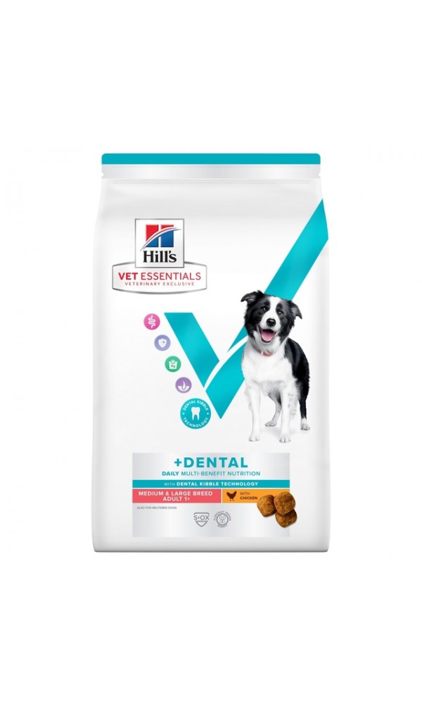 Hills ve koera täissööt mb medium/large+dental kana 2kg