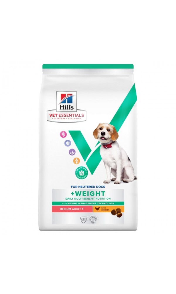 Hills ve koera täissööt mb medium+ weight kana 2kg