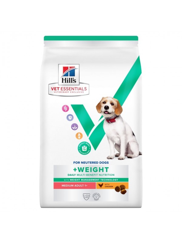 Hills ve koera täissööt mb medium+ weight kana 2kg