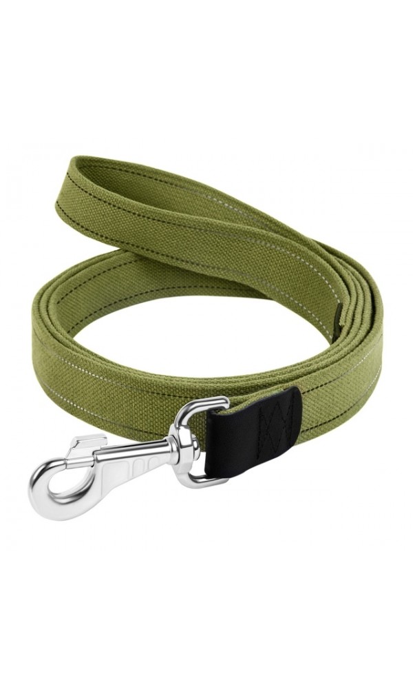 Collar koera jalutusrihm puuvillast 5m roheline