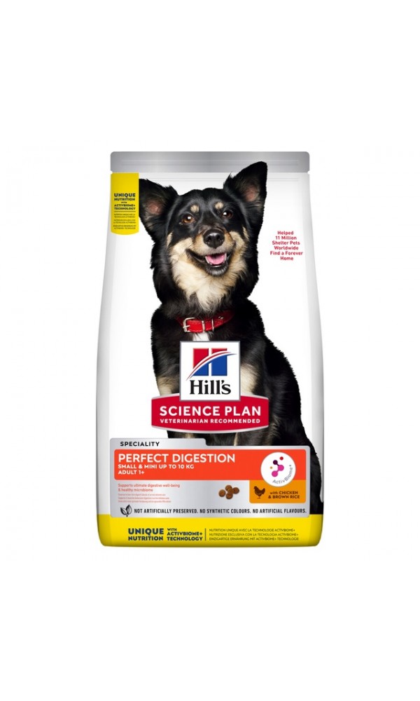 Hills koera täissööt perfect digestion small&mini kana 1,5kg