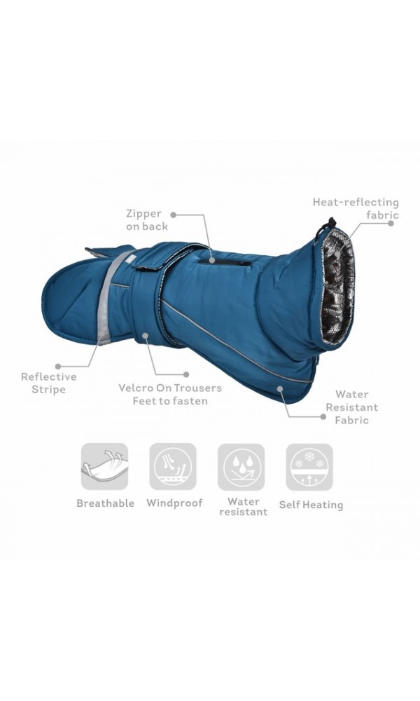 Ohana koera jope windproof eco xl sinine #