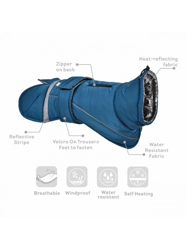 Ohana koera jope windproof eco xl sinine #