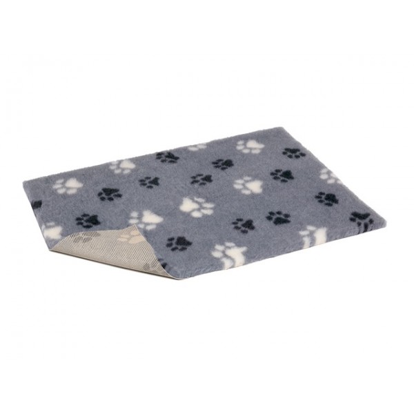 Vetbed duo paws libisemisvastane 75x50cm hall valge ja musta käpamust.