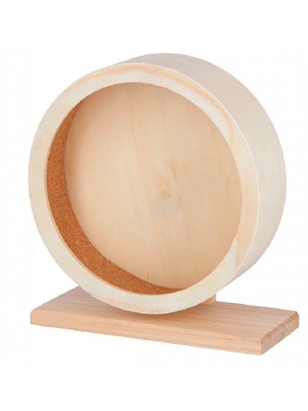 Kerbl hamstri jooksuratas puidust/korgist 22cm pruun