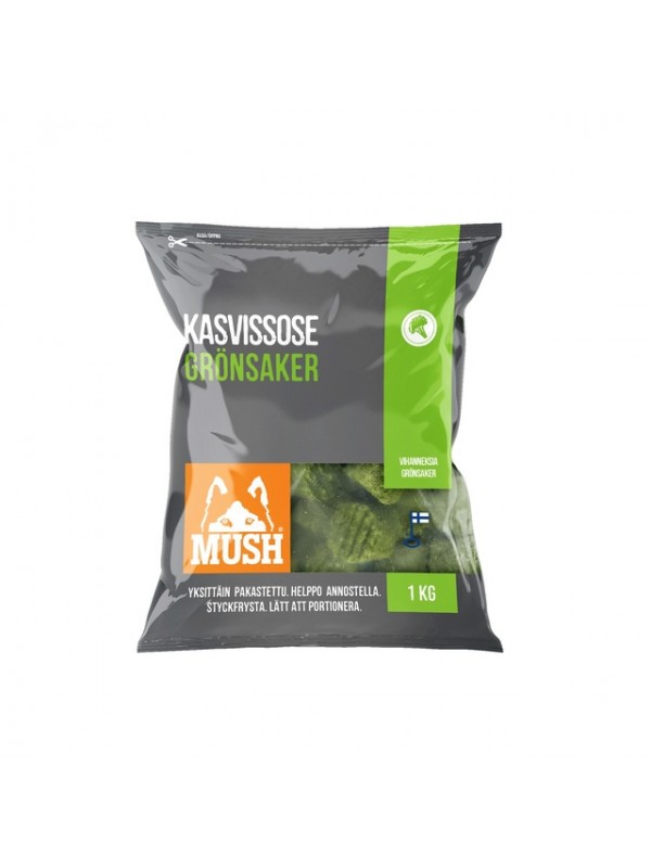Mush vaisto koera täiendsööt toortoit juurviljad 1kg