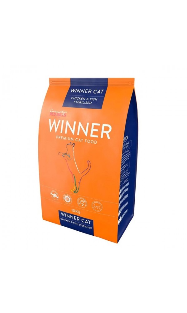 Winner kassi täissööt steril. kana/kala 10kg