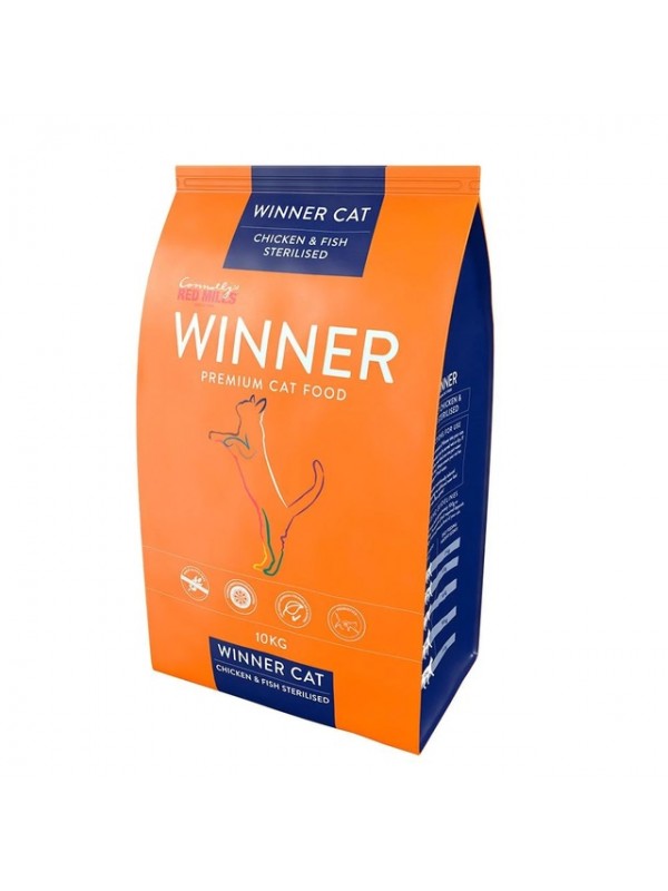 Winner kassi täissööt steril. kana/kala 10kg