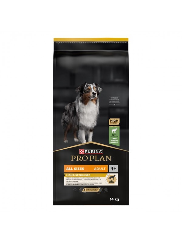 Pro plan koera täissööt light/ster. lammas 14kg