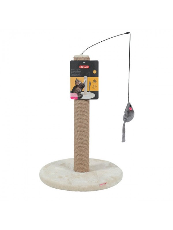 Zolux kassi kraapimispost mänguasjaga 48cm beež #