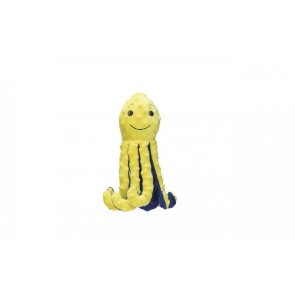 Beeztees koera mänguasi plüüsist kaheksajalg amy kollane
