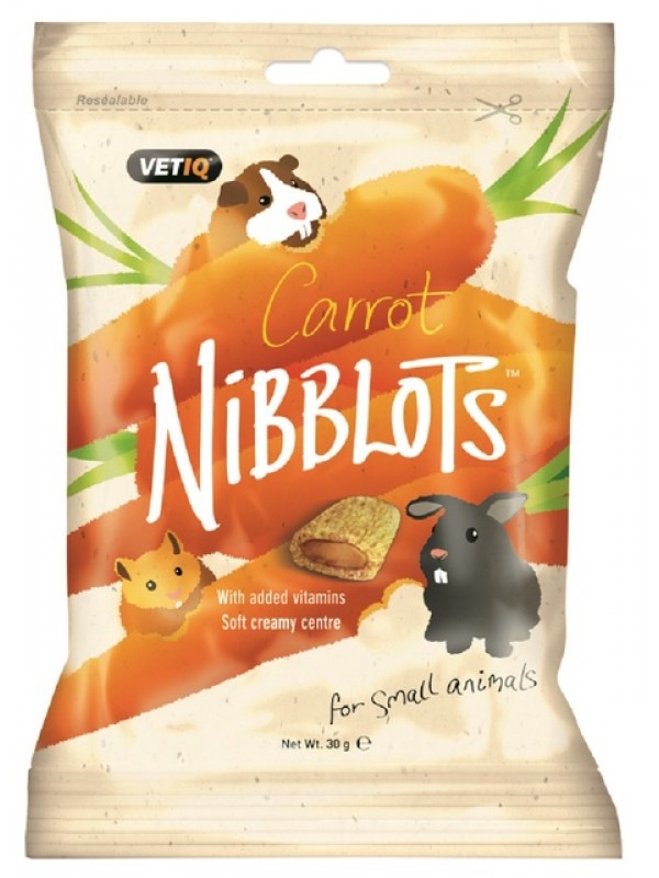 Vetiq väikelooma maius nibblots carrot 30g