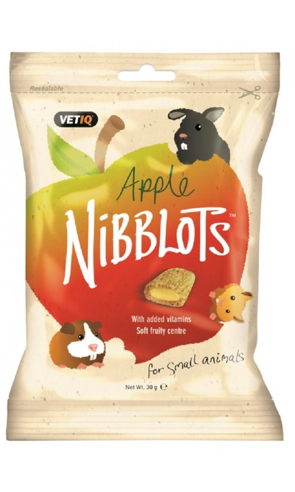 Vetiq väikelooma maius nibblots apple 30g
