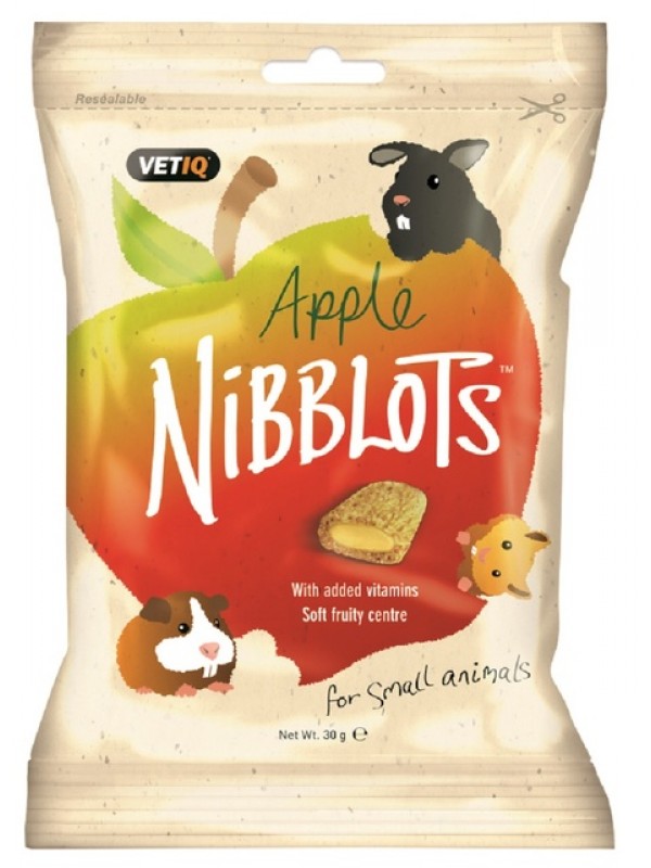 Vetiq väikelooma maius nibblots apple 30g