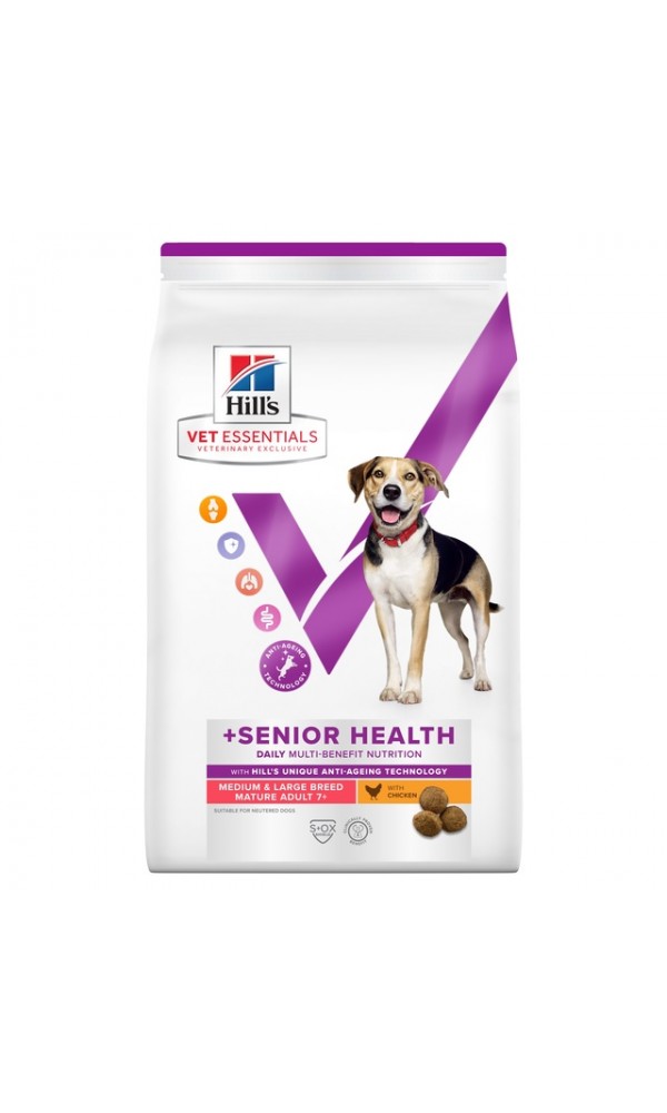 Hills ve koera täissööt mb medium/large kana+senior 2kg