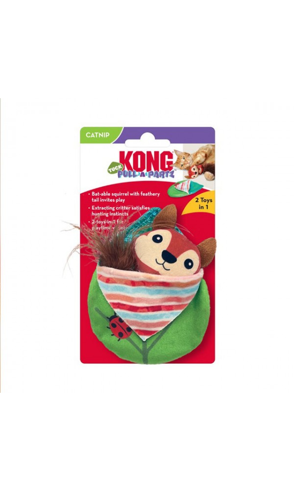 Kong pull-a-partz tuck kassi mänguasi #