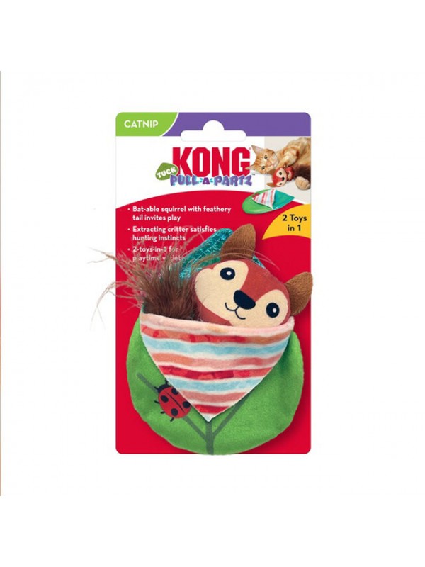 Kong pull-a-partz tuck kassi mänguasi #