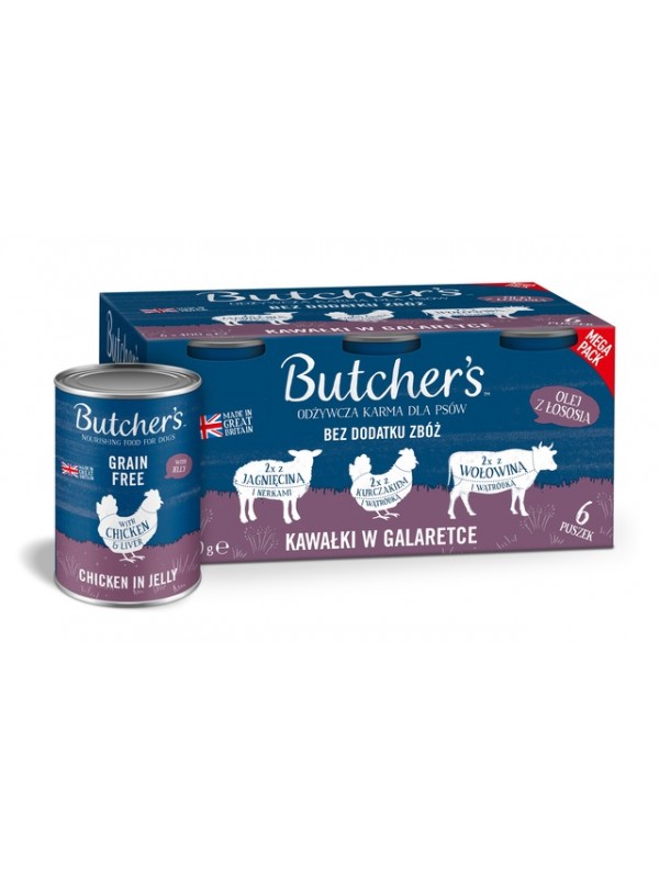 Butchers koera konserv multip. veis/lammas/kana 400g n6