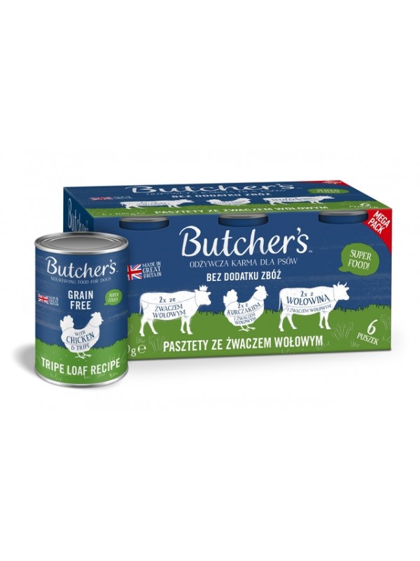 Butchers koera konserv multip. tripe mix kana/veis 400g n6