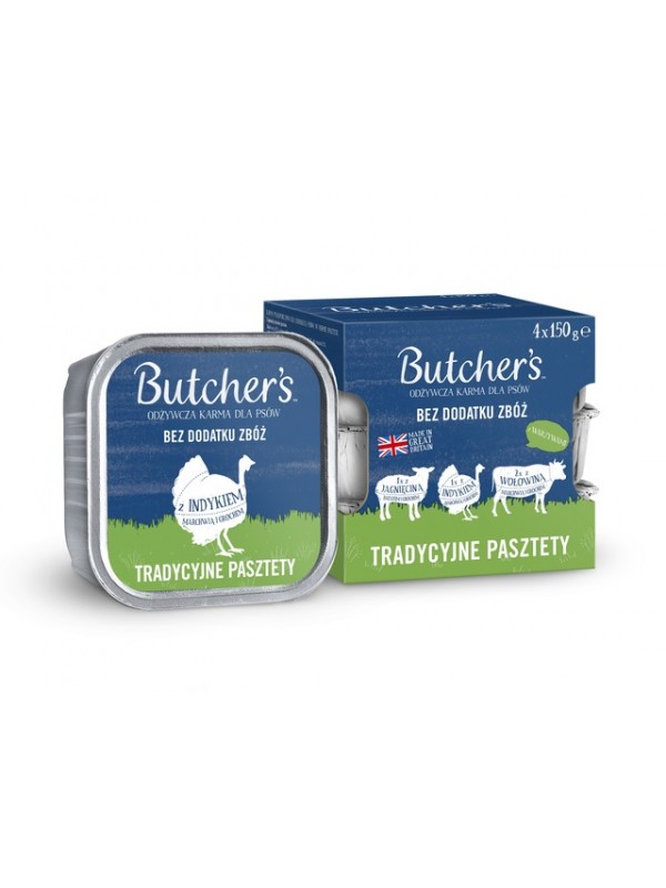 Butchers koera pasteet multip. lammas/kalkun/veis 150g n4
