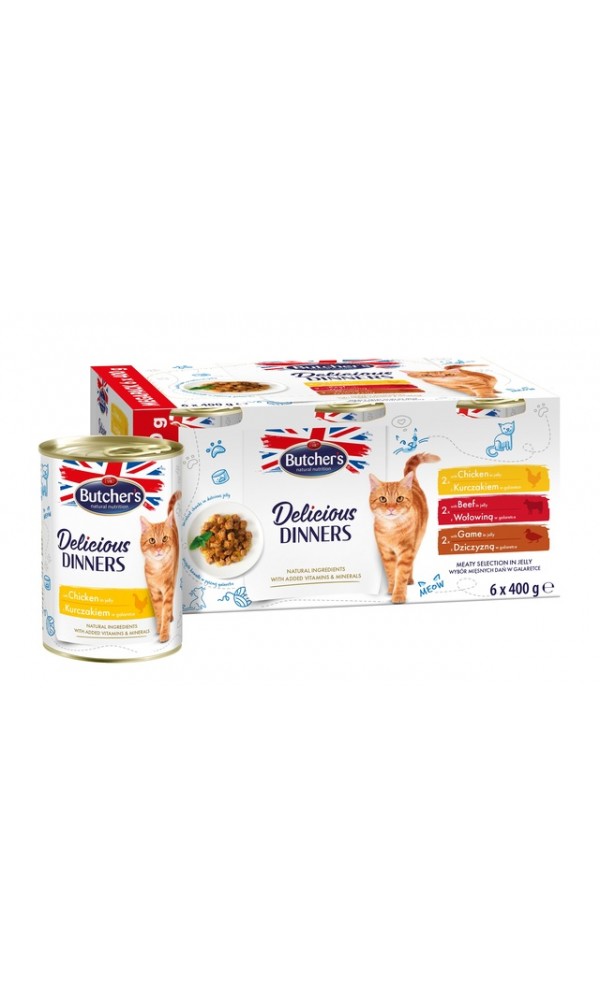 Butchers kassi konserv dd veis/kana/uluk multip. 400g n6