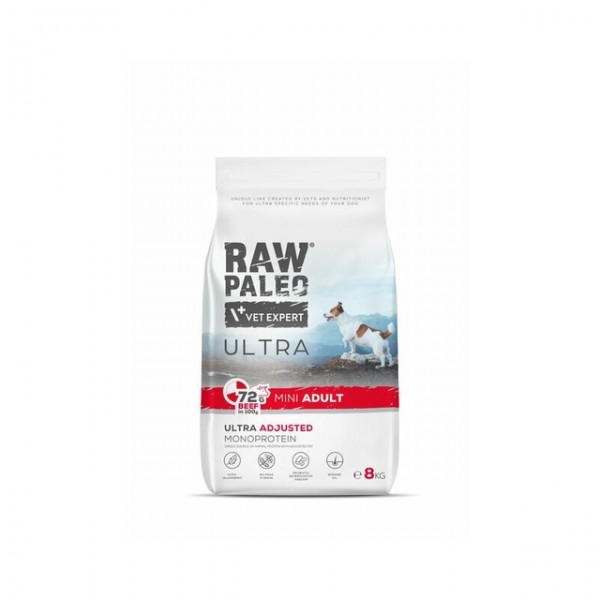 Raw paleo koera täissööt ultra mini veis 8kg