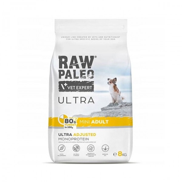 Raw paleo koera täissööt ultra mini kalkun 8kg