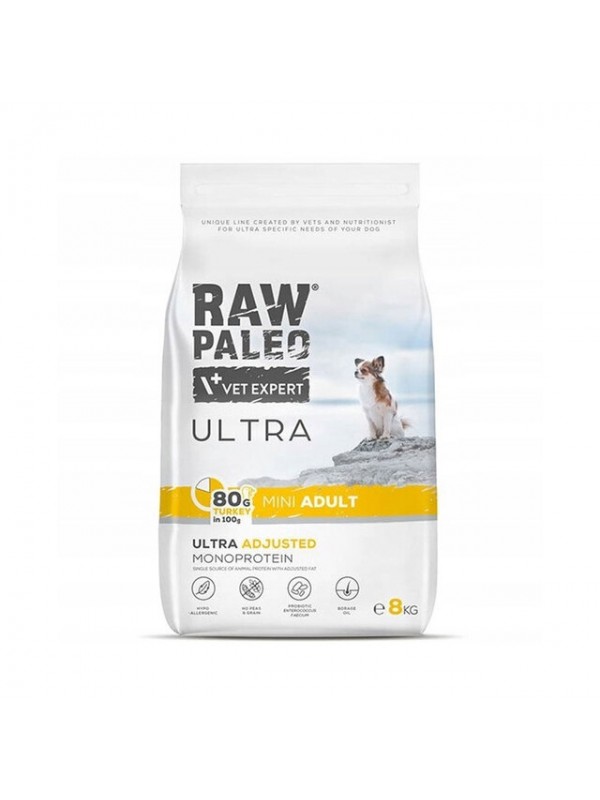 Raw paleo koera täissööt ultra mini kalkun 8kg