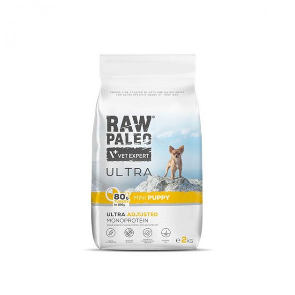 Raw paleo kutsika täissööt ultra mini kalkun 2kg