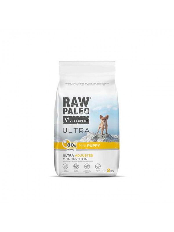Raw paleo kutsika täissööt ultra mini kalkun 2kg