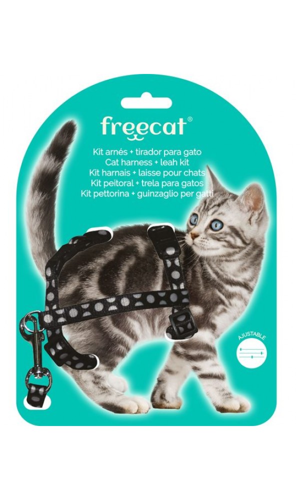 Freecat kassi traksid+jalutusrihm must