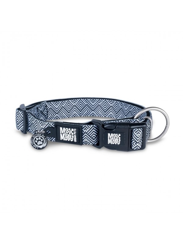 Max&molly koera kaelarihm smart id mykonos m 34-55cm must #