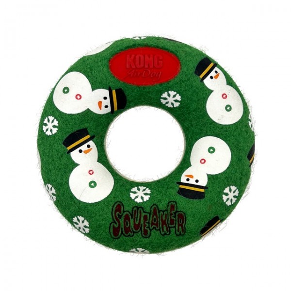 Kong holiday airdog squeaker donut m koera mänguasi