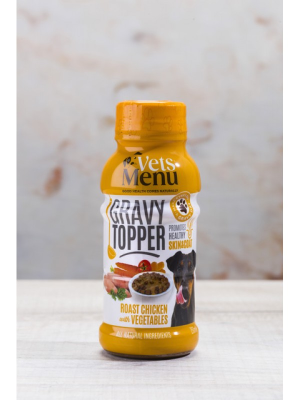 Vets menu koera gravy topper kana ja köögiviljad 250ml n1 #